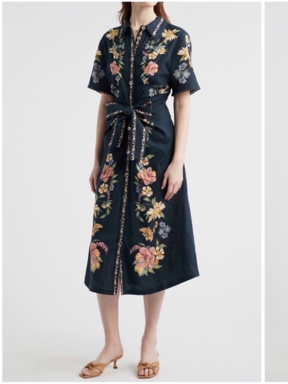 ✨NEW✨Farm Rio Maira Dress Navy Blue
